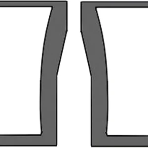 Versand Am Gleichen Tag Frontscheibe unten links/rechts, Siebdruck, geklebt, Höhe 751 mm, für Traktor Massey Ferguson 4200, 4300