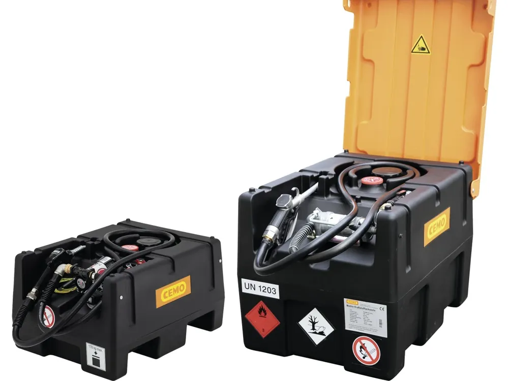 Knallerangebot Cemo Tankanlage "KS mobil Easy" für Benzin, mobil, ADR-Zulassung D/BAM 14341/31H2