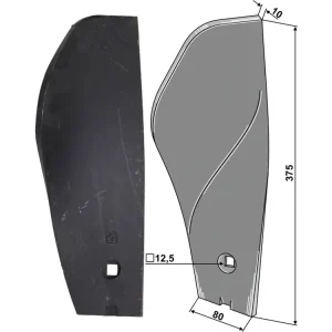 Industriehof® Randleitblech links/rechts 375 x 80 x 10 mm für Väderstad Top-Preis
