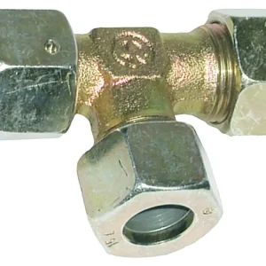 Billig L-Verschraubung "EL-DKO-L", leicht, Innengewinde metrisch, einstellbar, Dichtkegel mit O-Ring und Überwurfmutter