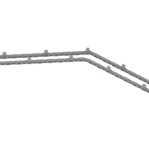 Sonderaktion Siloking Rollenkette "C206", für SelfLine Futtermischwagen mit Kettenförderband 800 mm