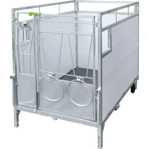 KERBL Kälberbox mit 1 Liegeplatz, B x H x T innen 103 x 118,5 x 163 cm Geprüft