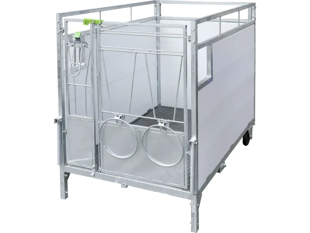 KERBL Kälberbox mit 1 Liegeplatz, B x H x T innen 103 x 118,5 x 163 cm Geprüft