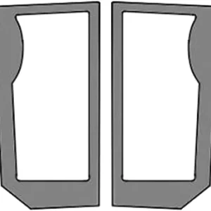 Letzte Chance Frontscheibe grün, unten links/rechts, Siebdruck, geklebt, für Traktor Case IH MXM; Fiat M; New Holland TM, TS, 6000, 7000, 8000