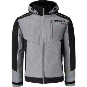 Bestpreis Fendt Softshelljacke Herren "Profi" grau; schwarz; grün