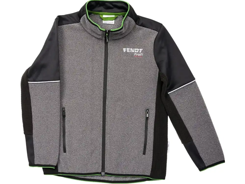 Fendt Fleecejacke "Profi" Kinder blassgrau; schwarz Online Kaufen