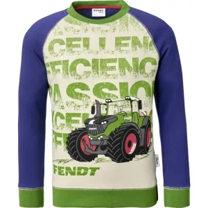 Echt Fendt Sweatshirt Kinder weiß; blau; grün