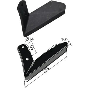 Sale Industriehof® Scharflügel links/rechts 235 mm, für Grubber Kuhn