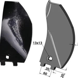 Industriehof® Randleitblech links/rechts für Becker, Galucho, Kongskilde, Rau Markenprodukt