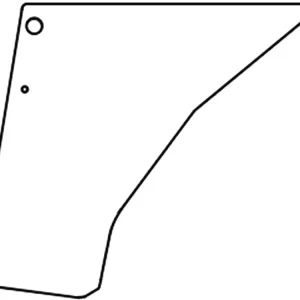 Bestseller Türscheibe, grün/klar, unten links/rechts, für Case IH C, CS, Steyr 900, CS, M, Kabine C; CS; M