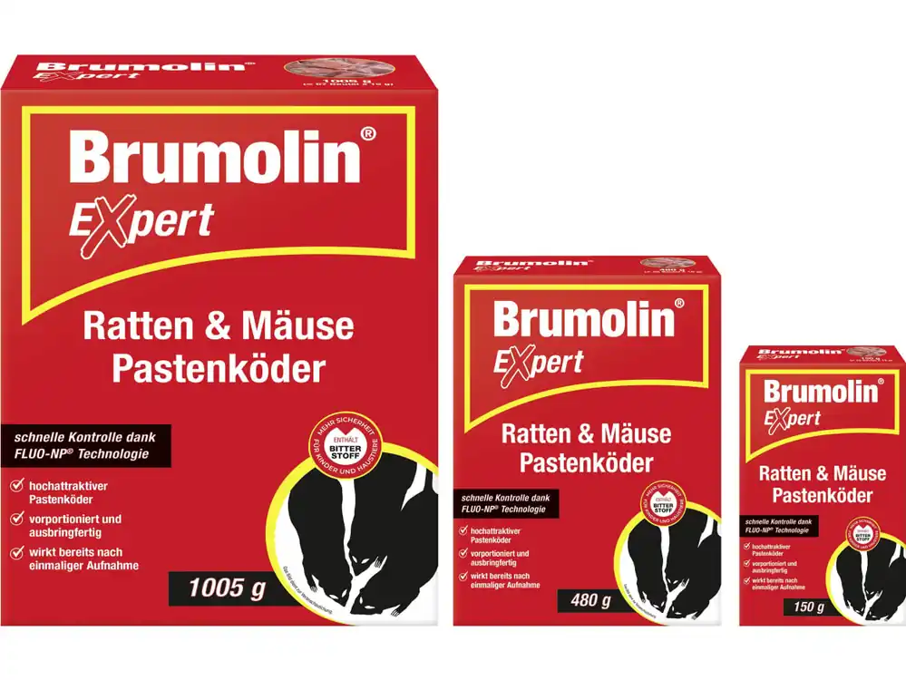 Brumolin Pastenköder "Expert" gegen Ratten, Mäuse Bestpreis