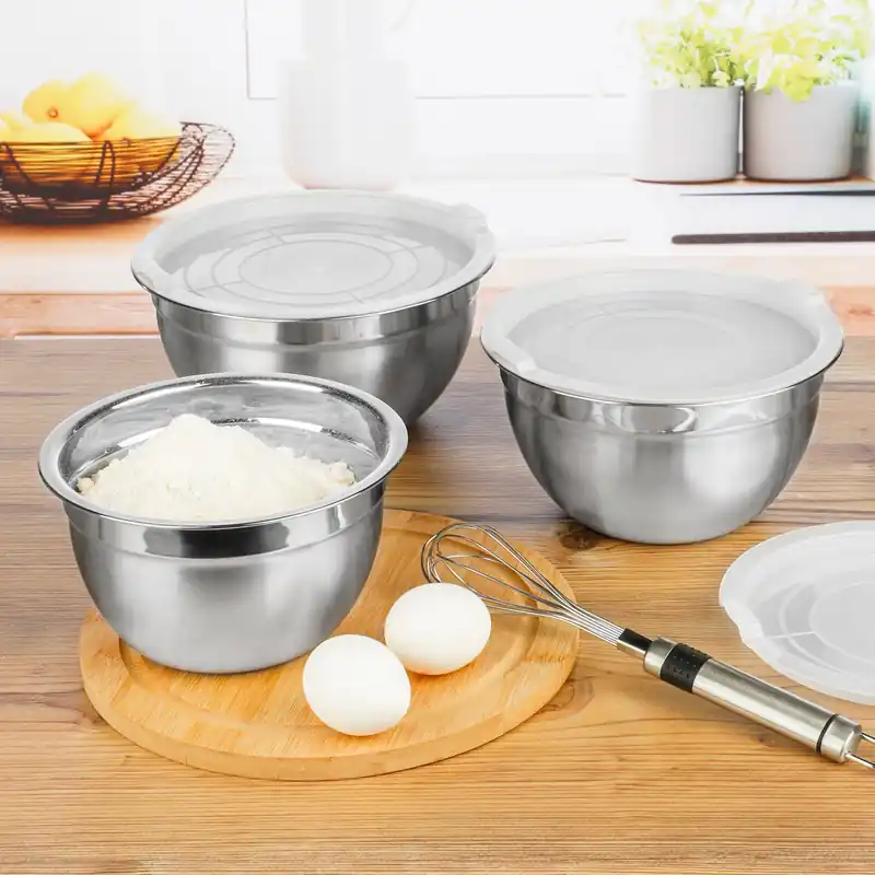 Rührschüssel Set 3tlg. aus Edelstahl Saisonangebot