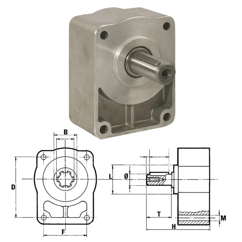 Vorsatzlager für Hydraulikpumpe mit zylindrischer Welle 18 Saisonangebot