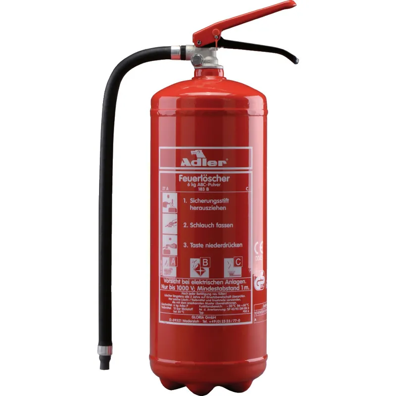 Abverkauf Feuerlöscher 6 kg Pulver ABC