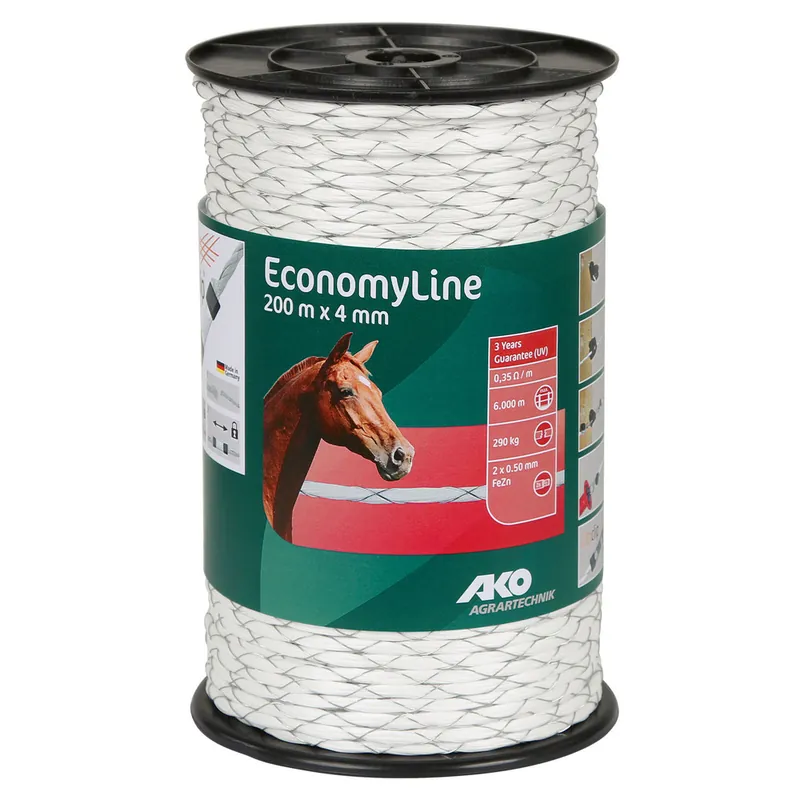 Saisonangebot AKO Weidezaunseil Economy kreuzgewickelt, 4 mm / 200 m