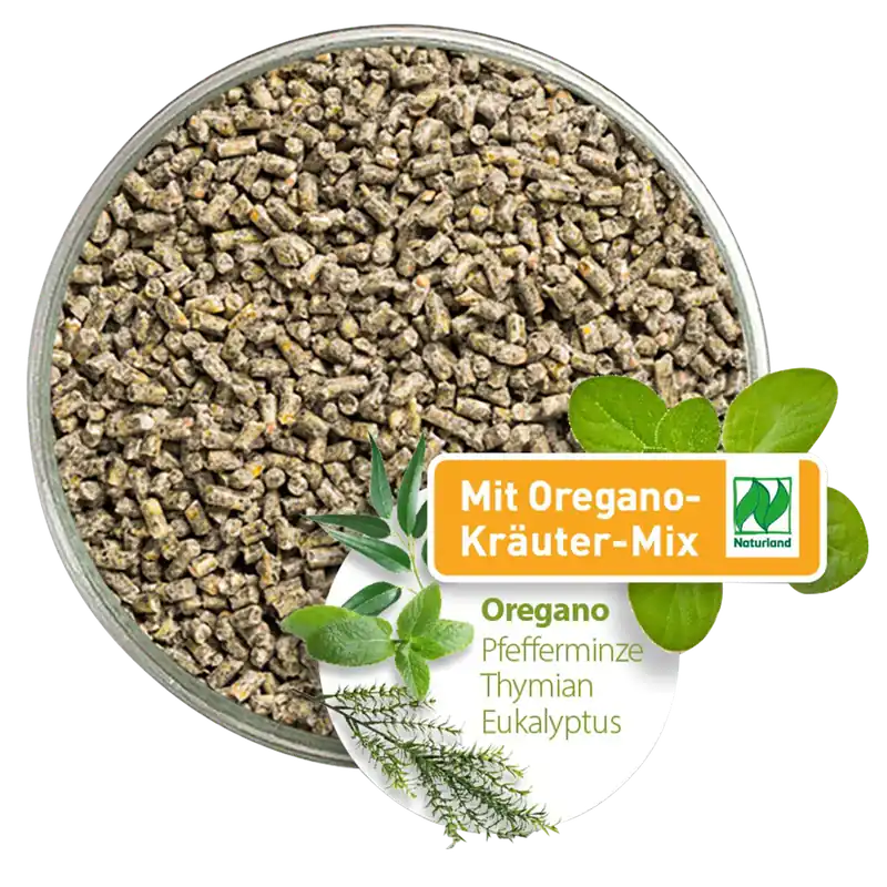 Bio Hühnerfutter Oregano-Kräuter Pellets 14 kg Top-Seller