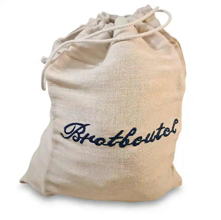 KoMo Brotbeutel blau Naturleinen 35x42cm Markenware