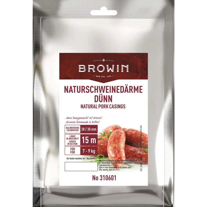 Billig Browin Naturdarm vom Schwein Ø 28 mm 15 m
