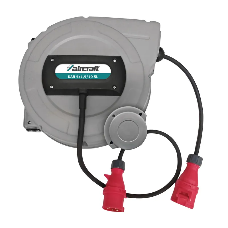 Aircraft Kabelaufroller 400 Volt 5x1,5/10 M Neu Im Sortiment