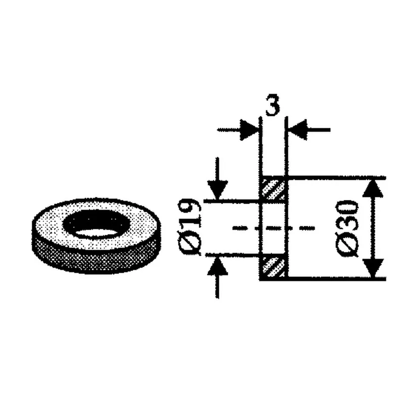 Distanzscheibe Ø 19x30x3 mm Sonderaktion