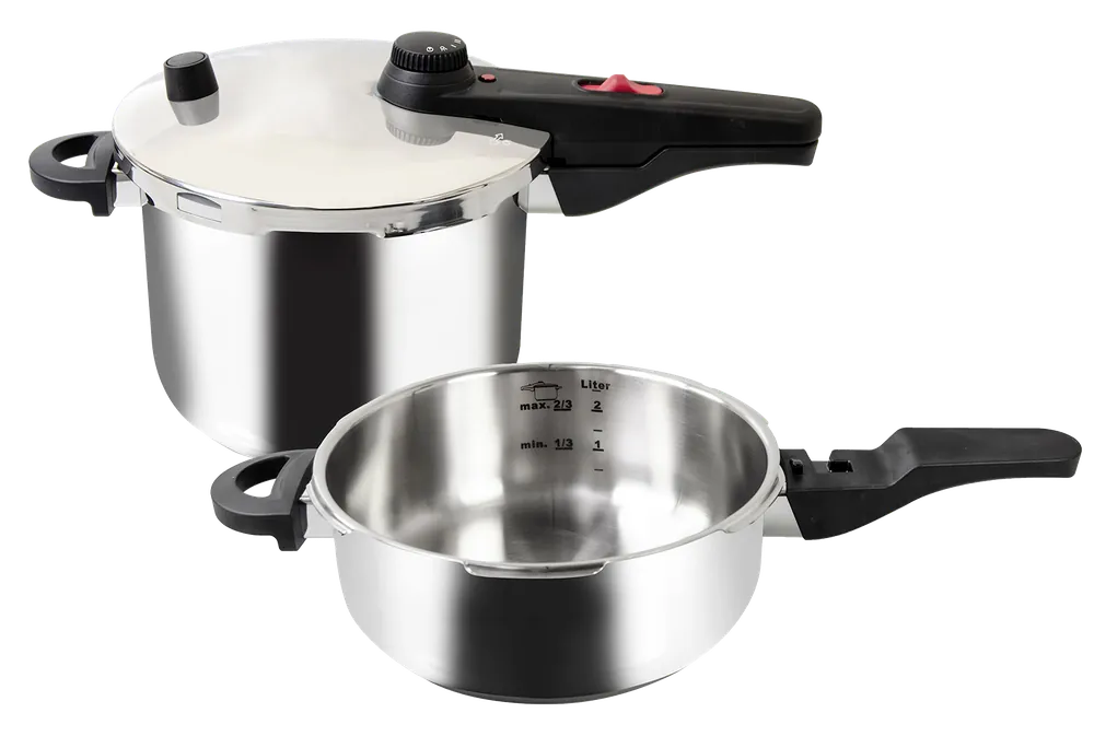 Kelomat Schnellkochtopf Set Ø22cm 6l+3l ALFA Versand Am Gleichen Tag