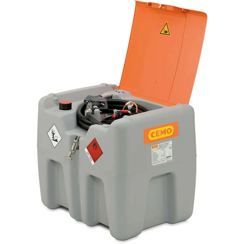 Cemo Dieseltankanlage Mobil 210 L mit Pumpe 12V / 30 L/min mit Deckel Bestseller