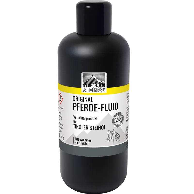 Pferde-Fluid mit Tiroler Steinöl Preisknaller