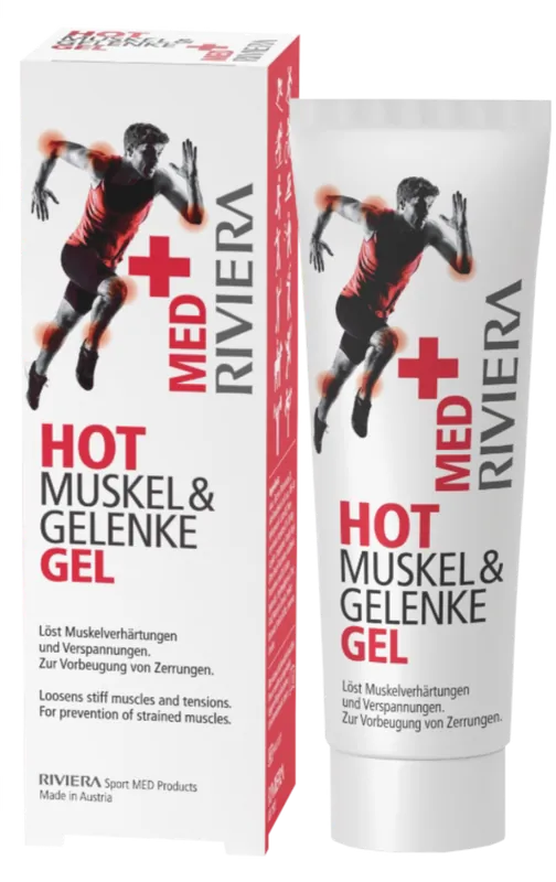 RIVIERA Muskel Gelenke Gel Med+ Hot 75 ml Neu Im Sortiment