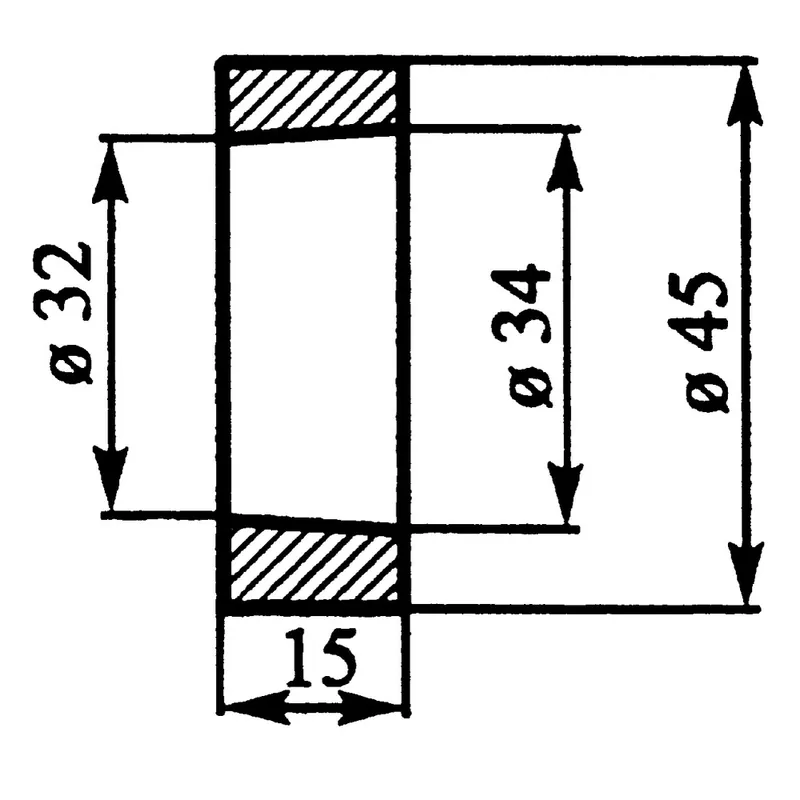 Einschweißbuchse L = 15 mm Aktuell