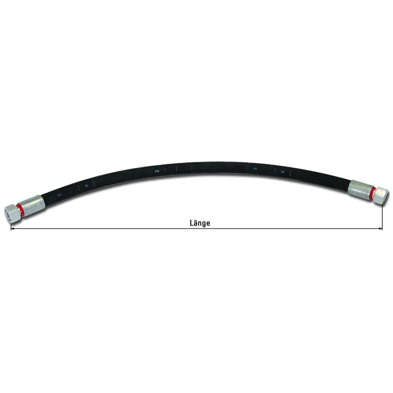 Einbaufertiger Hydraulikschlauch Nennweite DN12, Anschluss 15L, M22x1,5 mm 400 Mega-Angebot