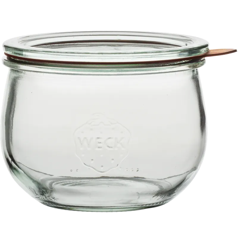 Einkochglas 500 ml Tulpe 4-tlg. mit Deckel, Ring und Klammern Solange Der Vorrat Reicht