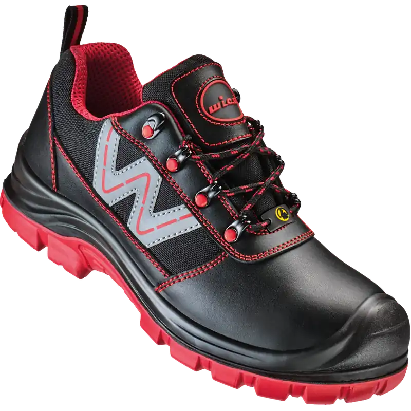 Rabatt wica SI-Halbschuh S3 Belluno schwarz/rot 39
