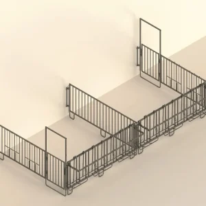 KERBL Modulare Aufstallung - Doppelset für 2x5 Kälber Knallerangebot