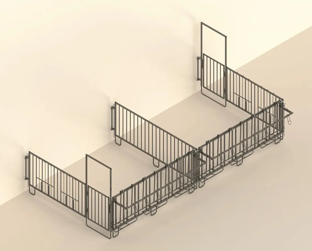 KERBL Modulare Aufstallung - Doppelset für 2x5 Kälber Knallerangebot