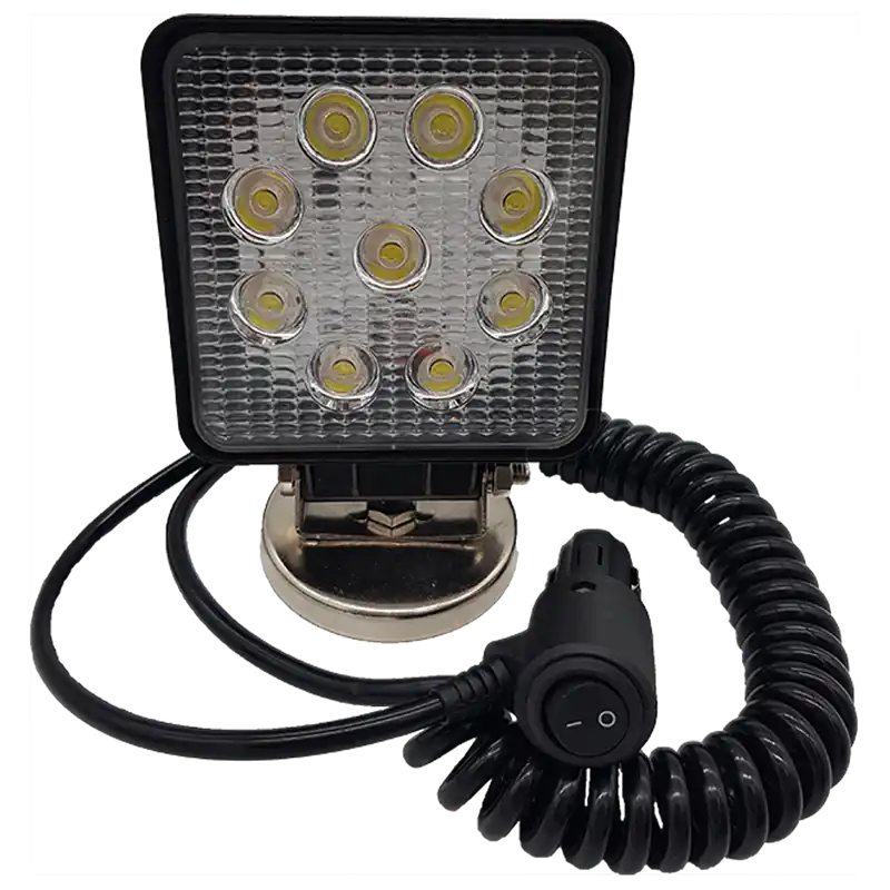Saisonangebot LED-Arbeitsscheinwerfer Magnetfuß, Spiralkabel