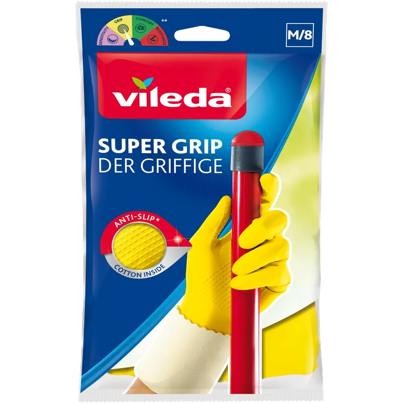 Garantierte Lieferung Vileda Haushaltshandschuhe SuperGrip L
