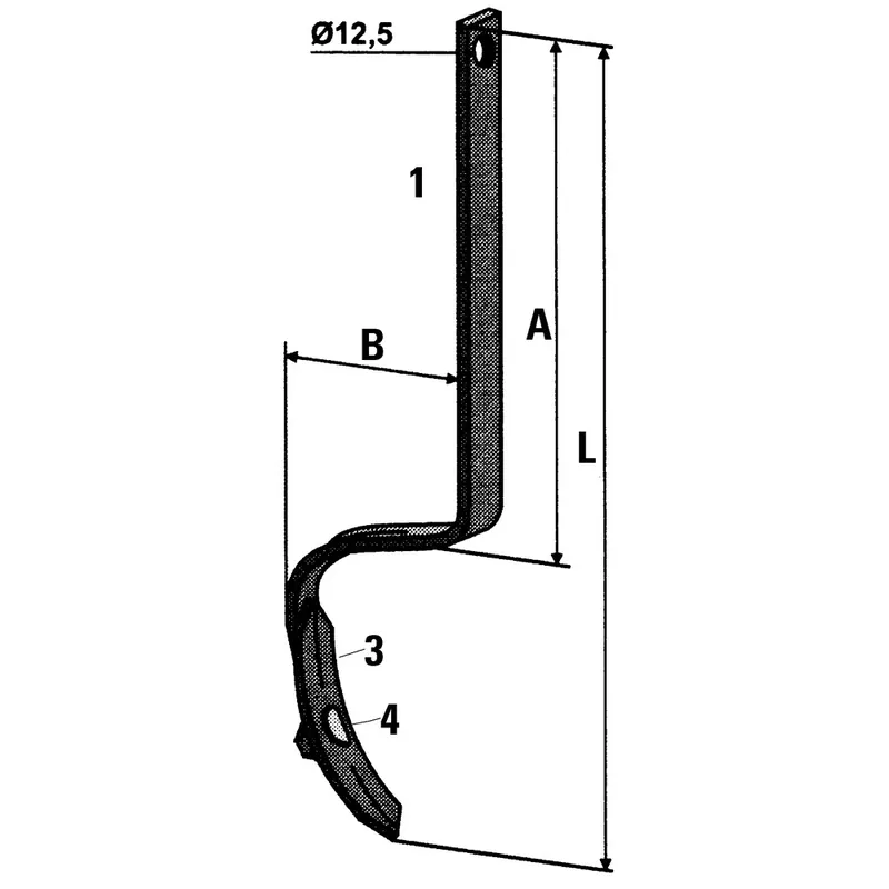 Neu Spurlockerer 40x10 mm mit Schar