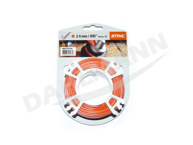 STIHL Mähfaden Trimmerfaden rund 2,4 mm 14,6 Meter Beliebt