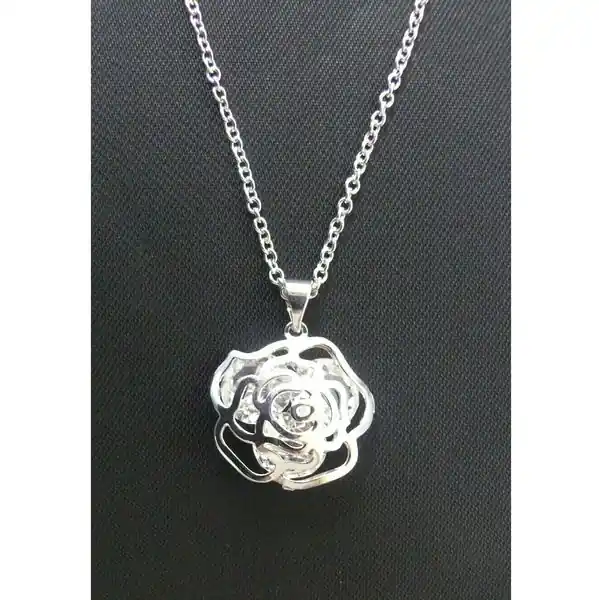 NOELANI Collier Flower Swarovski Kristalle 42+3cm Messing rhodiniert Direkt Vom Hersteller