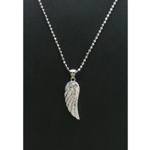 Günstig NOELANI Collier Angel Wing Swarovski Kristalle 40cm Messing rhodiniert