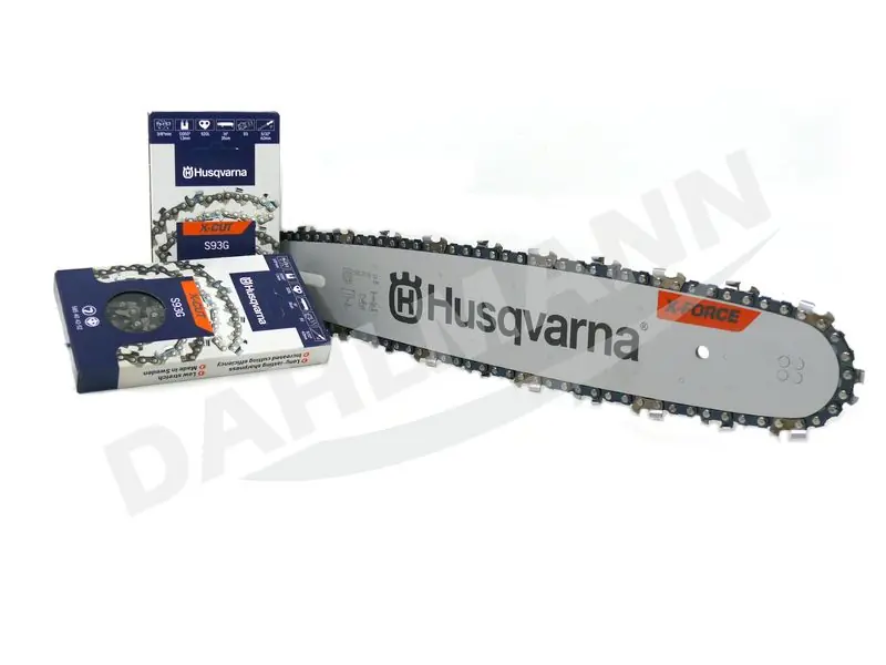 Letzte Chance HUSQVARNA X-Force Schwert 35 cm + 2 X-CUT Sägeketten für HUSQVARNA 130