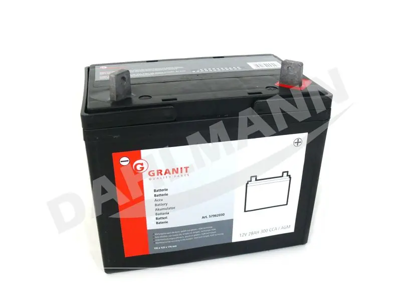 Batterie Starterbatterie 12 Volt 28 AH für HUSQVARNA Rider R 13C Neue Ware