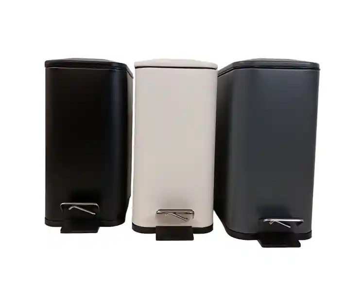 Bestseller Mülleimer Bad WC Kosmetikeimer Tretmülleimer Treteimer Küche Nische eckig 5 L.