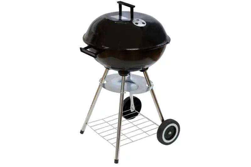 Grill Kugelgrill ALTEA HILLS Holzkohle Grill auf Rädern Schwarz Grillfläche Ø 41cm Mega-Angebot