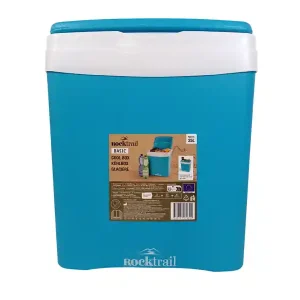 Sonderaktion Kühlbox ROCKTRAIL Türkis-Weiss 25 Liter Thermobox Kühltasche Camping Picknick