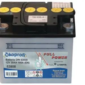 Neuheit Batterie 12V/30AH/180A DIN 53030, 682418, Y60N30LA