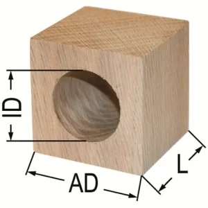 Bestseller Hartholzlager 63x63 Bohrung Dm=38,5 L=60