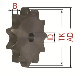 Einfachkettenradscheibe 12B-1 Z= 33 Wochenendangebot