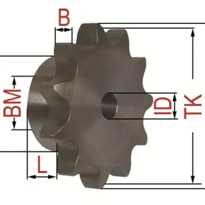 Markenprodukt Nabenkettenrad 08B-1 Z29