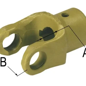 Zertifiziert Gabel Ö2200 mit Bohrung 30mm u. Keilnut